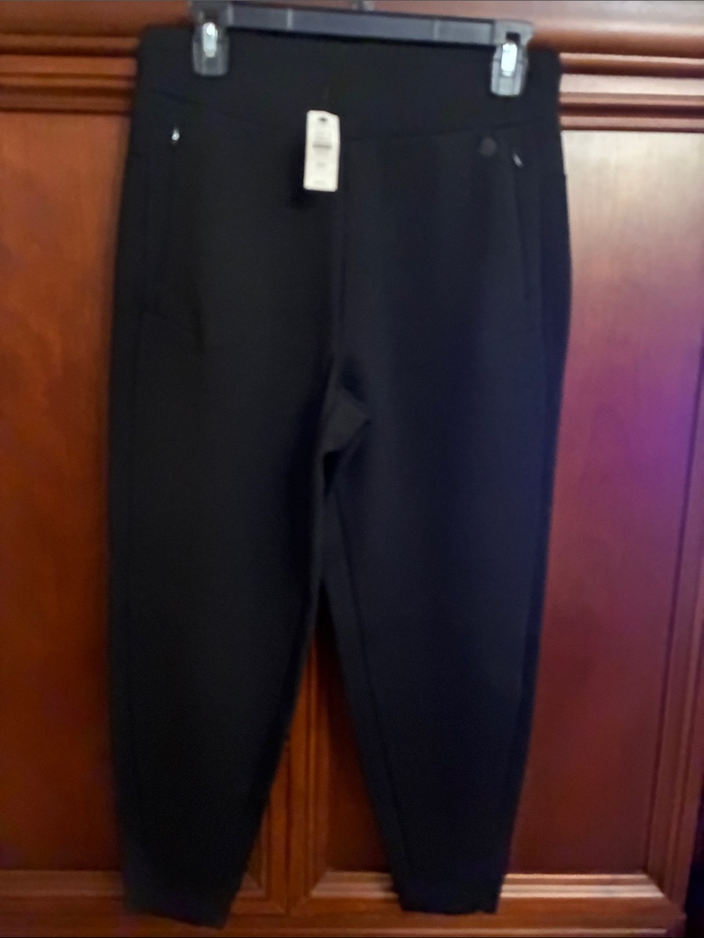 Talbots womens Black Stretch Jogger Pants